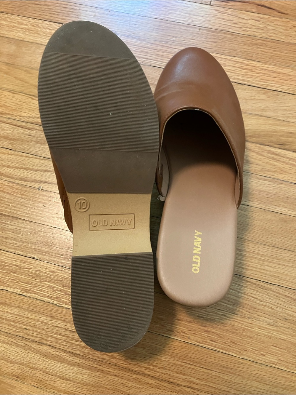 Old Navy Tan Brown Platform Slip-On Clogs - Picture 4 of 5